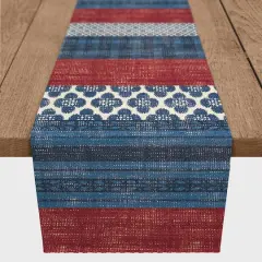Designs Direct Patriotic Patchwork Cotton Twill Runner
