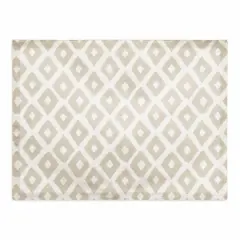 Gray Brush Diamond 18" x 14" Cotton Twill Placemat