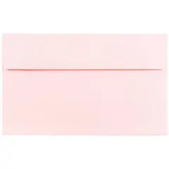 JAM Paper A10 Recycled Invitation Envelopes, 50ct. Baby Pink Pastel