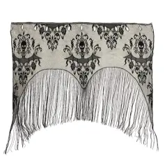 37.5" Skull Damask Lace Curtain by Ashland&reg;