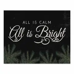 All Is Calm All Is Bright Tabletop Canvas