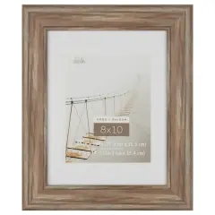 Home8" x 10" Rustic Brown Frame with Mat by Studio D&eacute;cor&reg;