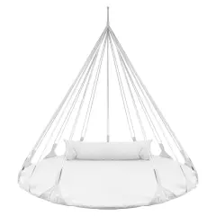Sorbus Hanging Saucer Swing Nest White