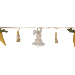 3.5ft. Plush Easter Rabbit & Carrot Twine Garland 