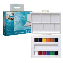 Sennelier La Petite Aquarelle 12-Color Half Pan Watercolor Set