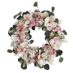20" Hydrangea & Magnolia Wreath