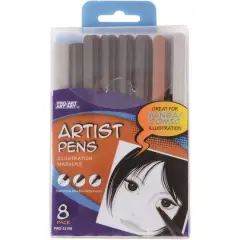 Pro Art&reg; 8 Piece Artist Pen Illustraton Marker Set
