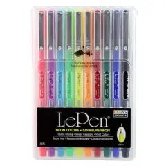 Uchida LePen&reg; 10 Color Pen Set, Neon