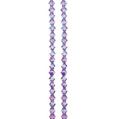 Preciosa Glass Crystal Bicone Beads, 4mm by Bead Landing&trade; Tanzanite AB