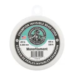 Gudebrod 0.012" x 328ft. Monofilament Champion Invisible Bead Cord