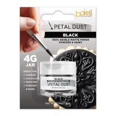 Bakell&reg; Petal Dust Edible Matte Finish Powder Black