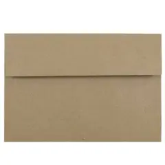 JAM Paper A10 Brown Kraft Recycled Invitation Envelopes