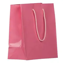 JAM Paper Medium Glossy Gift Bags, 100ct. Pink