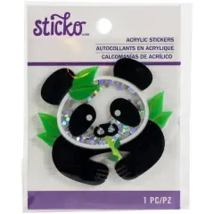 Sticko&reg; Panda Acrylic Sticker