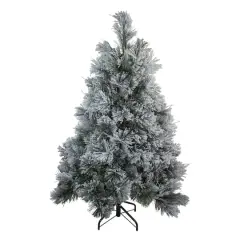 4.5ft. Unlit Flocked Black Spruce Artificial Christmas Tree