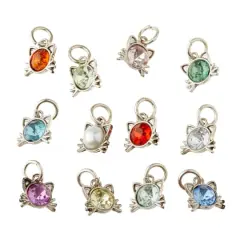 Antique Silver Cat Charm Mix by Bead Landing&trade;