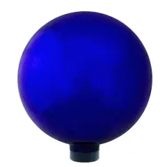 10" Mirrored Garden Gazing Ball Blue