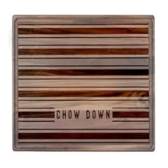 Chow Down 17" x 11" Walnut Cutting Board