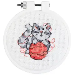 Janlynn&reg; Kid Stitch Kitty Counted Cross Stitch Kit