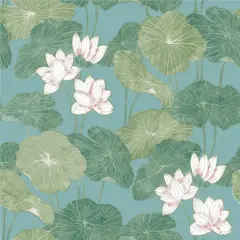 RoomMates Lily Pad Peel & Stick Wallpaper Blue/Green