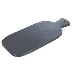 Hello Honey&reg; 15" Black Modern Marble Cutting or Charcuterie Board with Handle