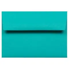 JAM Paper 3.5" x 5" A1 Colored Invitation Envelopes, 50ct. Sea Blue