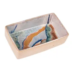 Hello Honey&reg; 7" Square Abstract Artistry Stoneware Bowl