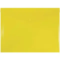 JAM Paper 9.75" x 13" Plastic Snap Closure Envelopes, 12ct. Yellow