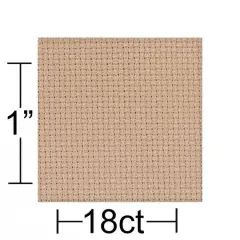Essentials by Leisure Arts 18 Count Aida Cloth, 30" x 36" Beige