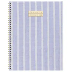 TF Publishing 2025 Large Harper Blue Weekly Monthly Spiral Planner