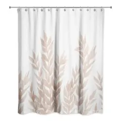 Brown Dried Florals 71" x 74" Shower Curtain