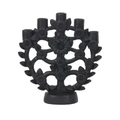 10.25" Floral Rib Cage Taper Candle Holder by Ashland&reg;