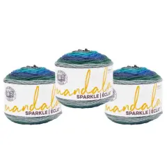 3 Pack Lion Brand&reg; Mandala&reg; Sparkle Yarn Volan