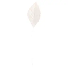 JAM Paper 2.25" Glitter Floral Leaves, 50ct. Iridescent