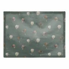 Cottage Florals Cotton Twill Placemat Emerald