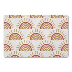 Sun Pattern Floor Mat Sunset