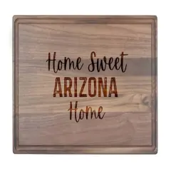 Home Sweet State Home 17" x 11" Walnut Cutting Board Arizona