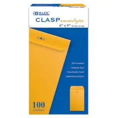 BAZIC&reg; Clasp Envelopes, 100ct.