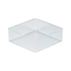 Simplify Large Square Clear Drawer Organizer