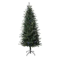 6.5ft. Pre-Lit Ashville Fir Artificial Christmas Tree, Color Changing LED Lights