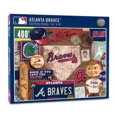 MLB Baseball Retro Series 500 Piece Puzzle Atlanta Braves