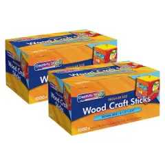 Creativity Street&reg; Bright Hues Regular Craft Sticks, 2 Packs of 1,000