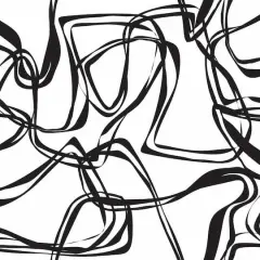 RoomMates Black Ribbon Trail Peel & Stick Wallpaper