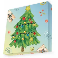 Diamond Dotz&reg; Merry Christmas Tree Diamond Box Painting Kit