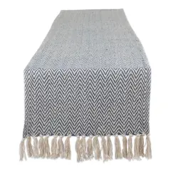 DII&reg; 72" Chevron Handloom Table Runner French Blue