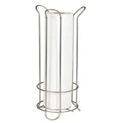 Bath Bliss Elegant Curve Design Toilet Paper Reserve in Satin Nickel