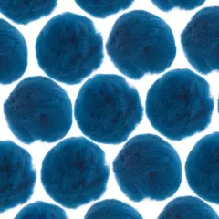 John Bead 2" Pom Poms, 50ct. Blue