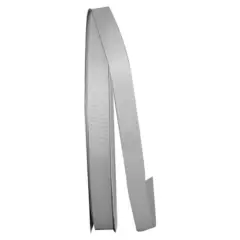 JAM Paper 5/8" x 100yd. Grosgrain Style Wired Ribbon Shell Gray