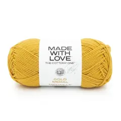 Lion Brand&reg; Tom Daley Made with Love&trade; The Cottony One&trade; Yarn Gold Metal