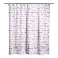 Easter Stuff Purples Shower Curtain 71" x 74" Shower Curtain